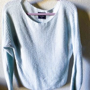 Abercrombie Knit Light Blue Boatneck Sweater